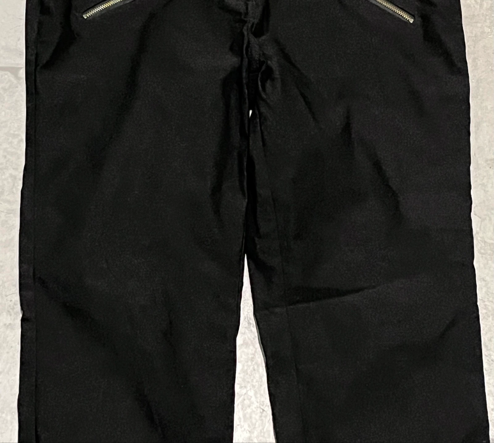 Zwarte lycra broeken met ritsen – photo 14